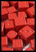 Dice : Dice - 6D - Red Spray Painted Variety - From Duplicates July 2013